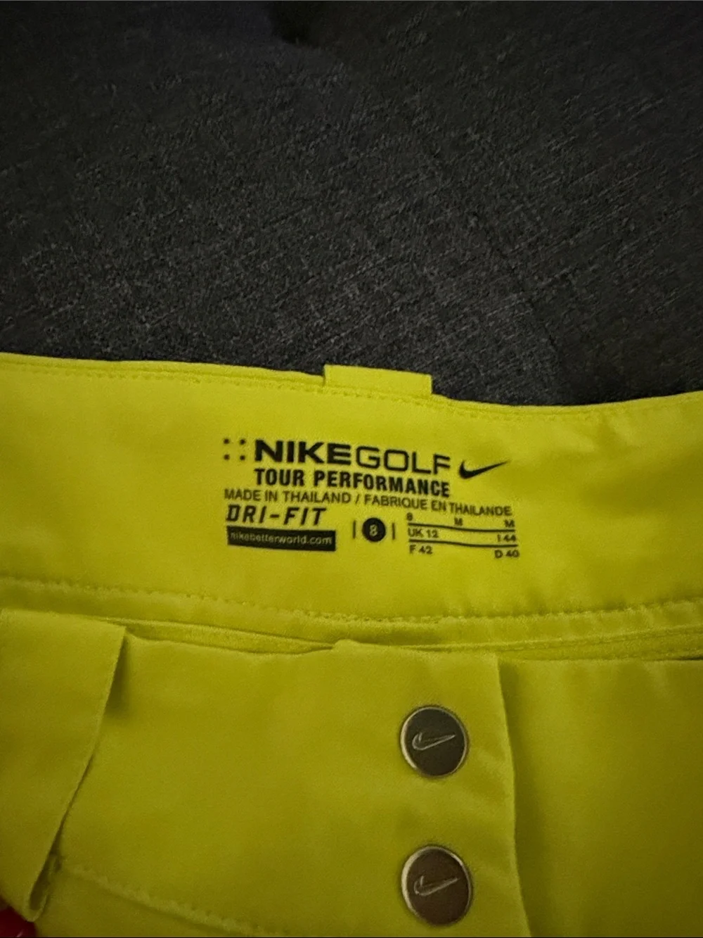 Nike Women’s Neon Chartreuse Golf  Shorts